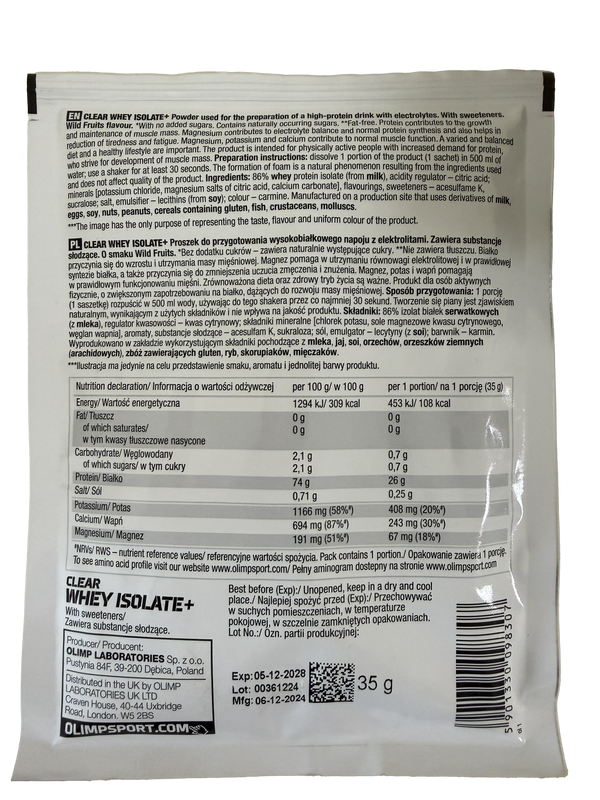 🎁 CLEAR WHEY ISLOATE+ (100% off)