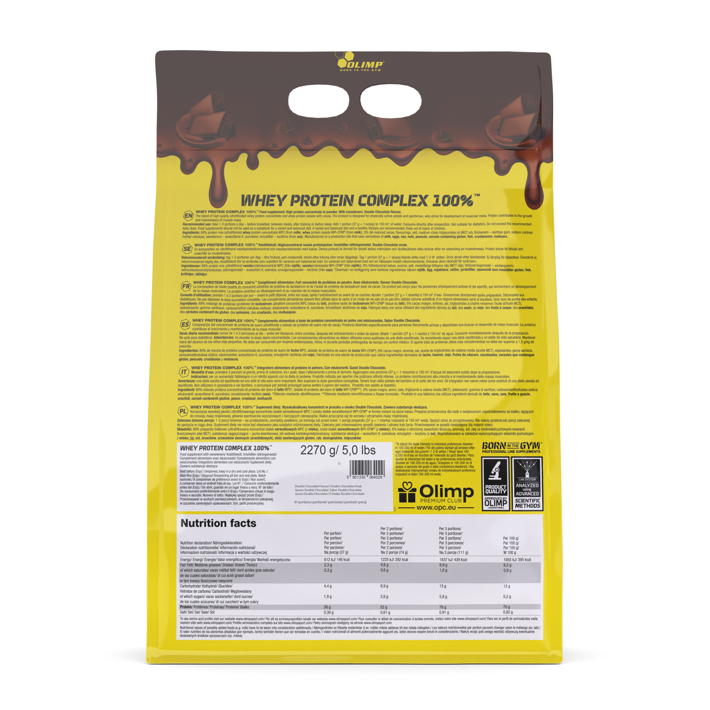 Olimp Whey Protein Complex 100% – Double Chocolate (2.27kg / 5 lbs)
